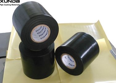 中国 黒い色0.76mmの厚さのポリエチレンの裏付けが付いている反腐食の管テープ サプライヤー